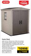 Keter Factor Shed 2080mm((h) x 1780mm(w) x 1955mm((d)