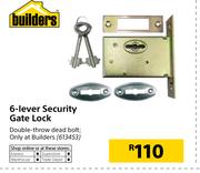 Builders 6-Lever Security Gate Lock