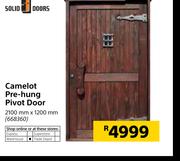 Solid Doors Camelot Pre-Hung Pivot Door 2100mm x 1200mm-Each