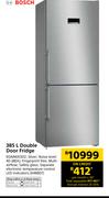 2Bosch 385Ltr Double Door Fridge KGN46XI30Z