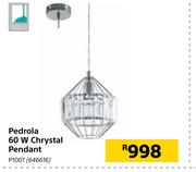 Eglo Pedrola 60W Crystal Pendant P1007
