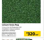 Leisure Grass Rug 1.5m x 2m-Per Sqm