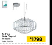 Eglo Pedrola 60W Crystal Pendant P1008
