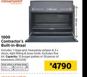 Megamaster 1000 Contractor's Built In Braai
