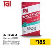 Tal 20kg Grout Light Grey