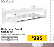 Lusso Wall-Mount Towel Rack & Rail