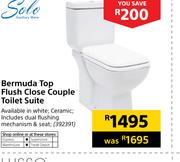 Solo Bermuda Top Flush Close Couple Toilet Suite