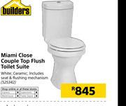 Builders Miami Close Couple Top Flush Toilet Suite