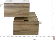 Lusso Bella Curved Vanity Combo Oak 640mm x 445mm x 335mm