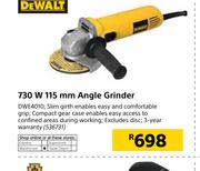 Dewalt 730 W 115mm Angle Grinder DWE4010