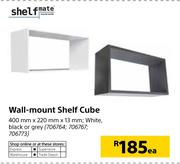 Shelfmate Wall Mount Shelf Cube-Each
