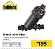 Builders 25mm Inline Filter