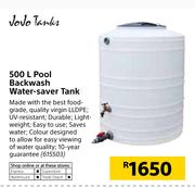 Jojo Tanks 500L Pool Backwash Water-Saver Tank
