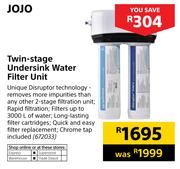 Jojo Twin Stage Undersink Water Filter Unit