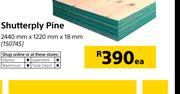 Shutterply Pine 2440mm X 1220mm X 18mm-Each