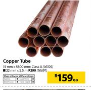 Copper Tube 22mm X 5.5m-Each