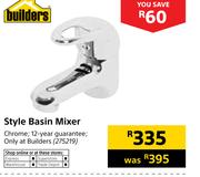 Builders Style Basin Mixer