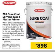 Plascon Sure Coat Water Based Plaster Primer-20Ltr