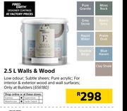 Fired Earth Walls & Wood-2.5Ltr