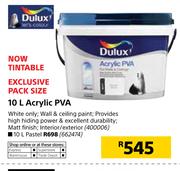 Dulux Acrylic PVA (White)-10Ltr