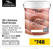 Fired Earth Extreme Roof Acrylic-20Ltr