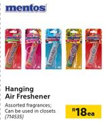 Mentos Hanging Air Freshener-Each