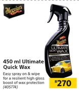 Meguiars Ultimate Quick Wax-450ml