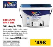 Dulux Acrylic PVA In Pastel-10Ltr