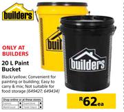 Builders 20Ltr Paint Bucket-Each