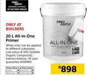 Fired Earth All In One Primer-20Ltr