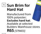 Sun Brim For Hard Hat
