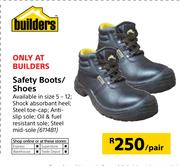 Builders Safety Boots/Shoes-Per Pair
