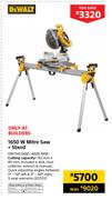 Dewalt 1650W Mitre Saw + Stand DW714STAND