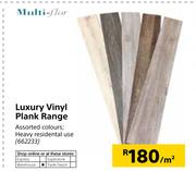 Multi Flor Luxury Vinyl Plank Range-Per Sqm