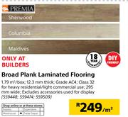 Premia Broad Plank Laminated Flooring-Per Sqm