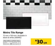 Metro Tile Range-Per Pack