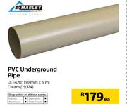 Marley PVC Underground Pipe ULE420-Each