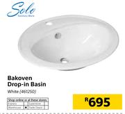 Solo Bakoven Drop-In Basin (White)