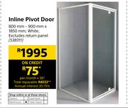 Inline Pivot Door