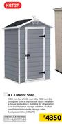 Keter 4 x 3 Manor Shed