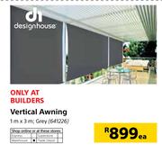Designhouse Vertical Awning 1m x 3m