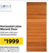 Lotus Amoretti Horizontal Lotus Meranti Door