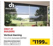 Designhouse Vertical Awning 1m x 3m