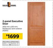 Solid Doors 2 Panel Executive Door-2032mm x 813mm