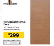 Solid Doors Horizontal Internal Door-2032mm x 813mm 