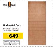 Solid Doors Horizontal Door-2032mm x 813mm