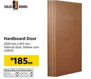 Solid Doors Hardboard Door-2032mm x 813mm Each