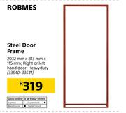 Robmes Steel Door Frame-2032mm x 813mm x 115mm