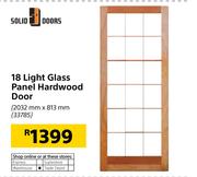 Solid Doors 18 Light Glass Panel Hardwood Door-2032mm x 813mm