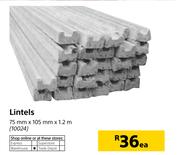 Lintels-75mm x 105mm x 1.2m Each